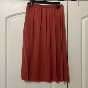 Old Navy Rose-colored Midi Skirt